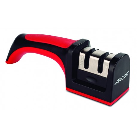 Afilador de Cuchillos Cerámico y Tungsteno - Afilador con Mango Arcos