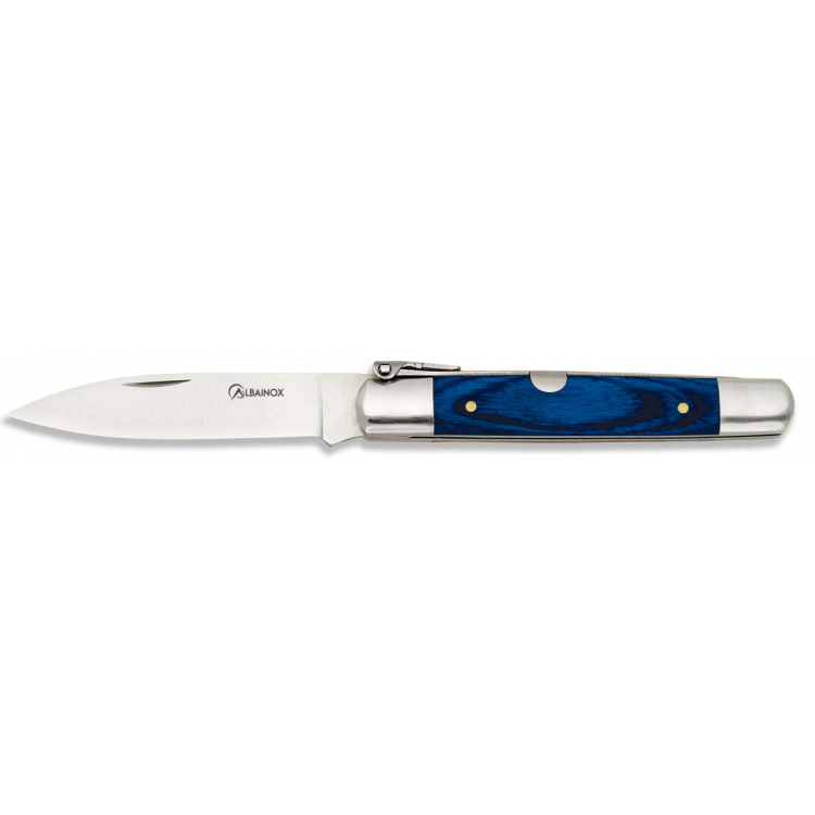 Navaja Machete con Mango de Madera Stamina Azul - Navaja de Bolsillo