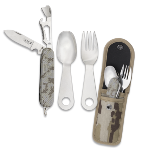 Set Cubiertos Ejército Español con Funda Árida
