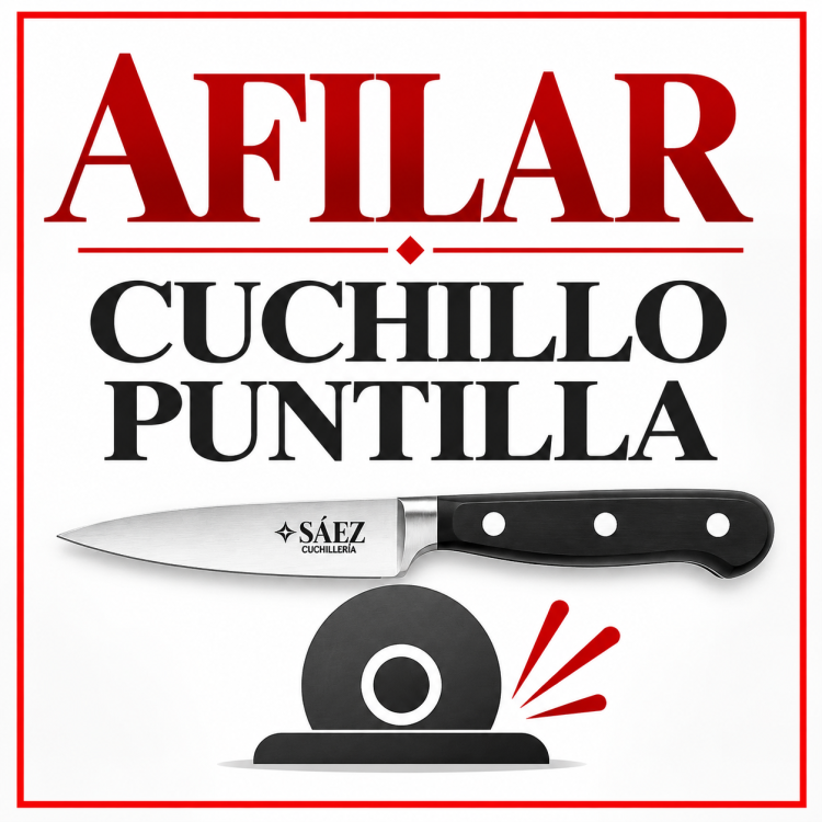 Afilado de Cuchillo Puntilla | Cuchillería Sáez