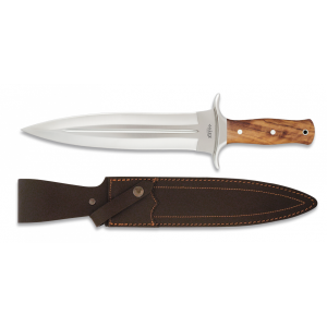 Cuchillo de Remate Doble Filo con Mango de Olivo