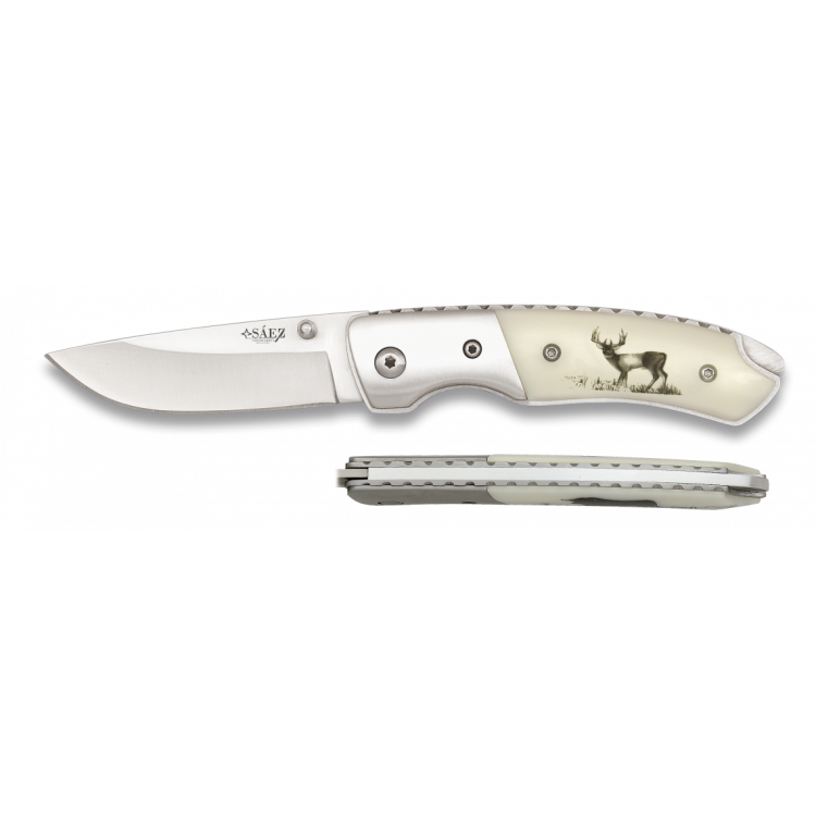 Navaja Deluxe Ciervo Personalizable | 6,5 y 8 cm