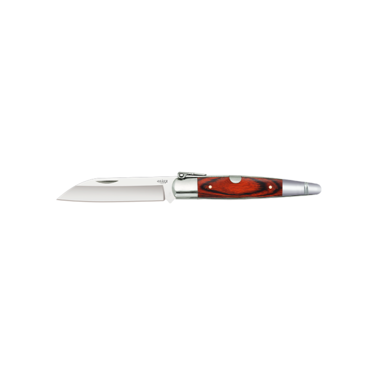 Navaja Machete con Mango de Madera Stamina y Hoja Pico de Loro