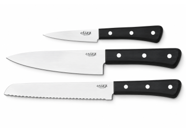 Set 3 Cuchillos de Cocina Serie Esencial Sáez | Económico
